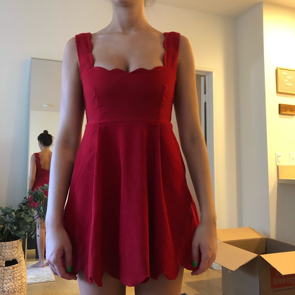 Nasty Gal Red Mini Dress